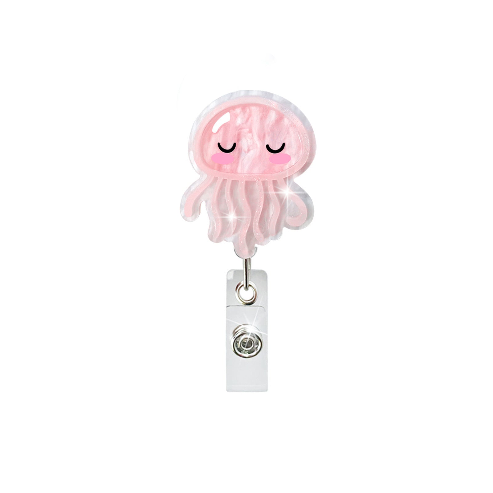 Wholesale Protect Marine Life Dolphin Jellyfish Coral Retractable Badge Keychain